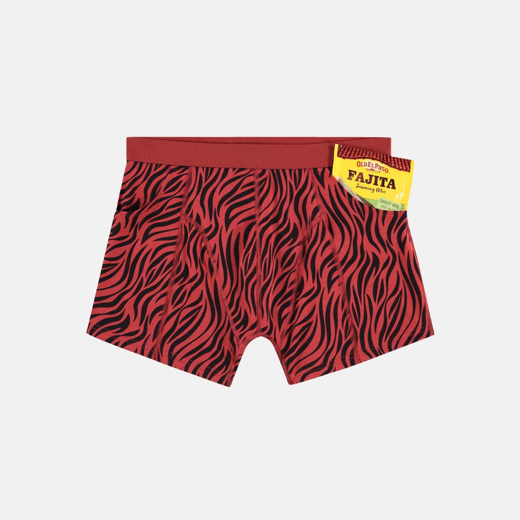 Deep Red Boxer Briefs (2-pockets)
