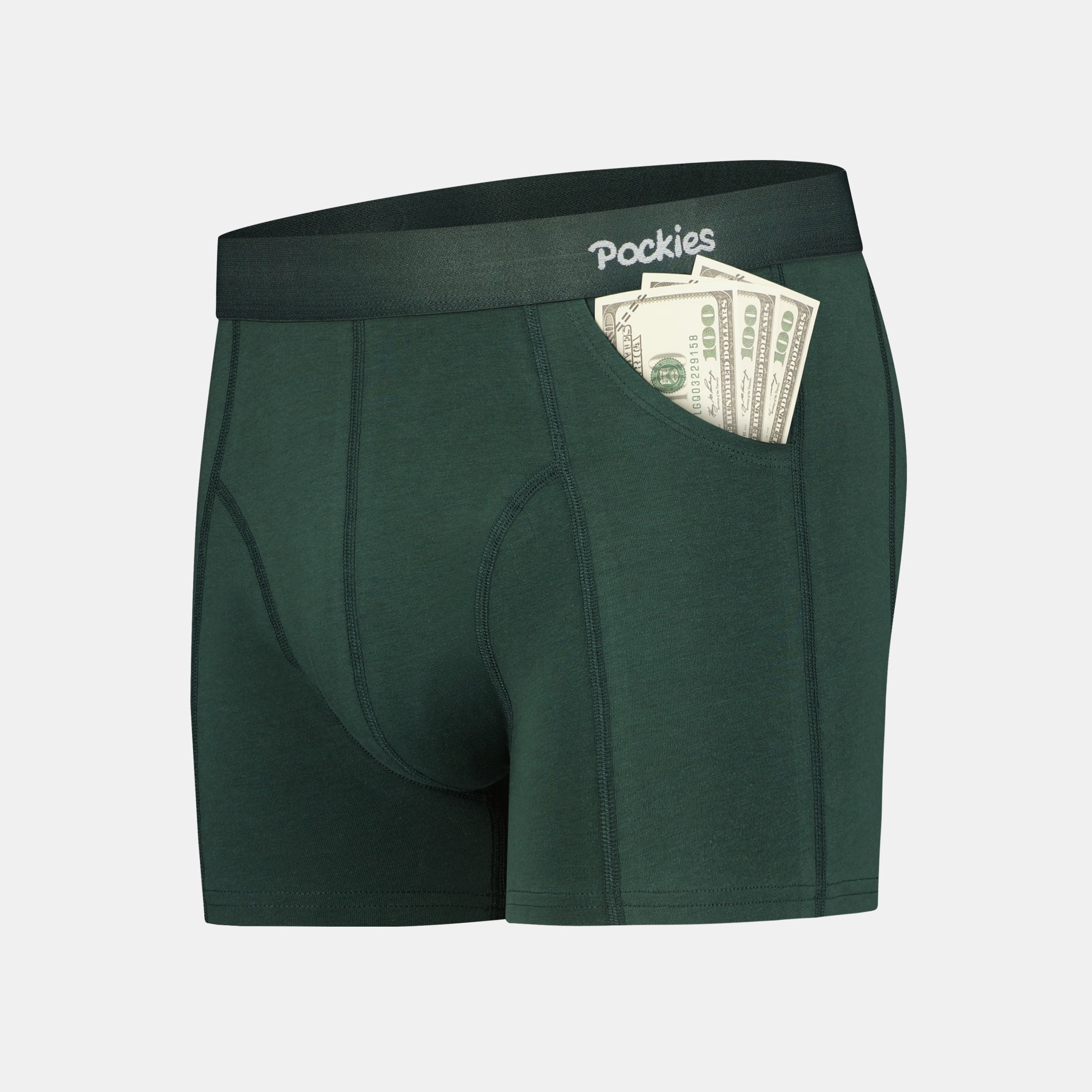 Green Boxer Briefs (2-pockets)