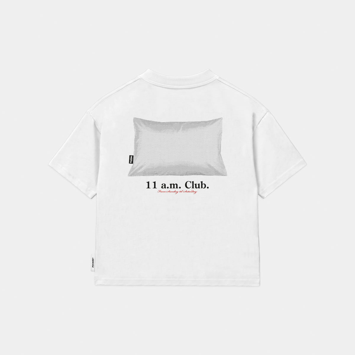 11 a.m. Club Pillow Tee - White