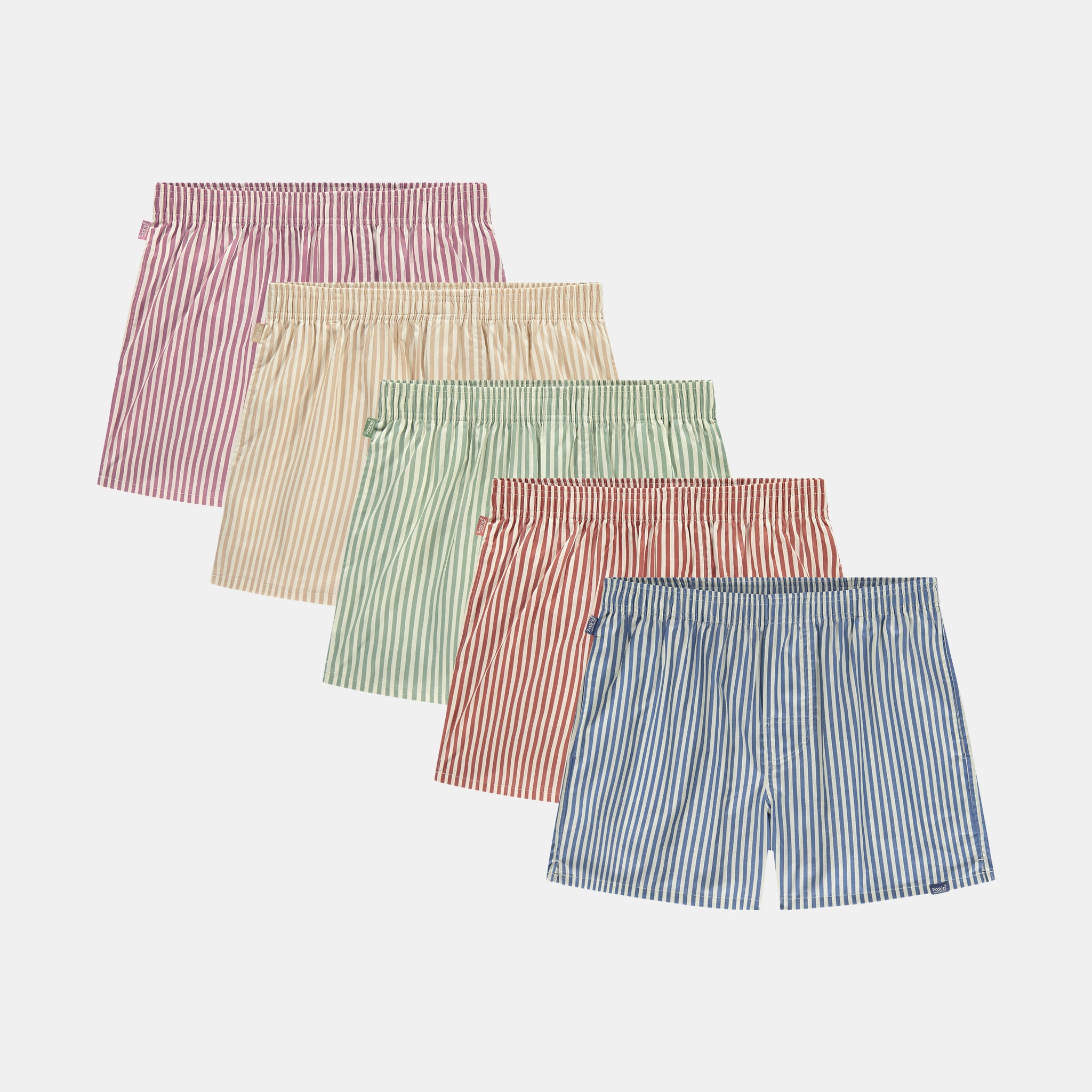 5-Pack - Striped Boxers