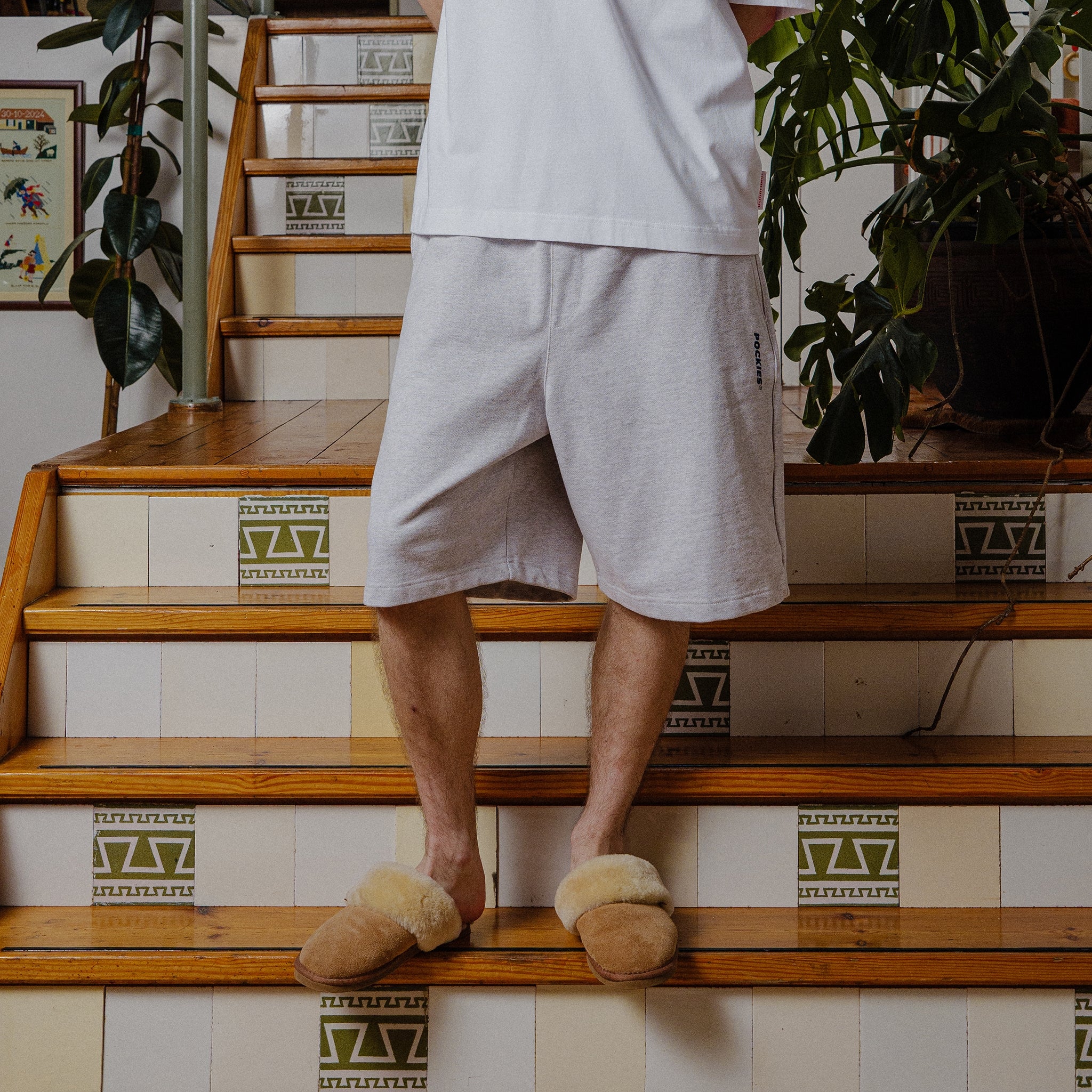 Faux Shorts - Grey Melange