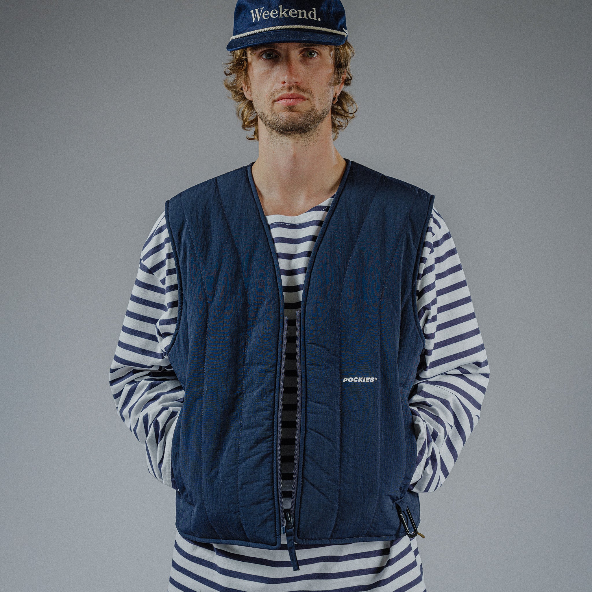 Market Vest - Navy